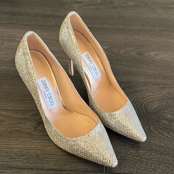 Jimmy choo light gold heels - Picture 1 of 15